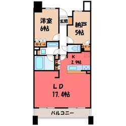 駅東公園前駅 徒歩2分 5階の物件間取画像